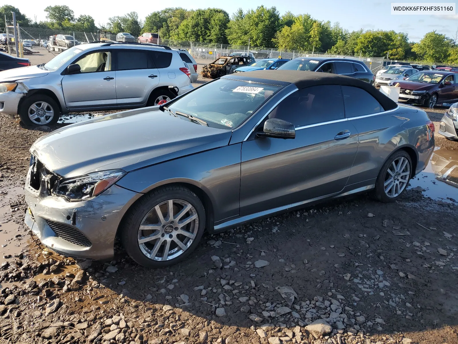 2017 Mercedes-Benz E 400 VIN: WDDKK6FFXHF351160 Lot: 67830864