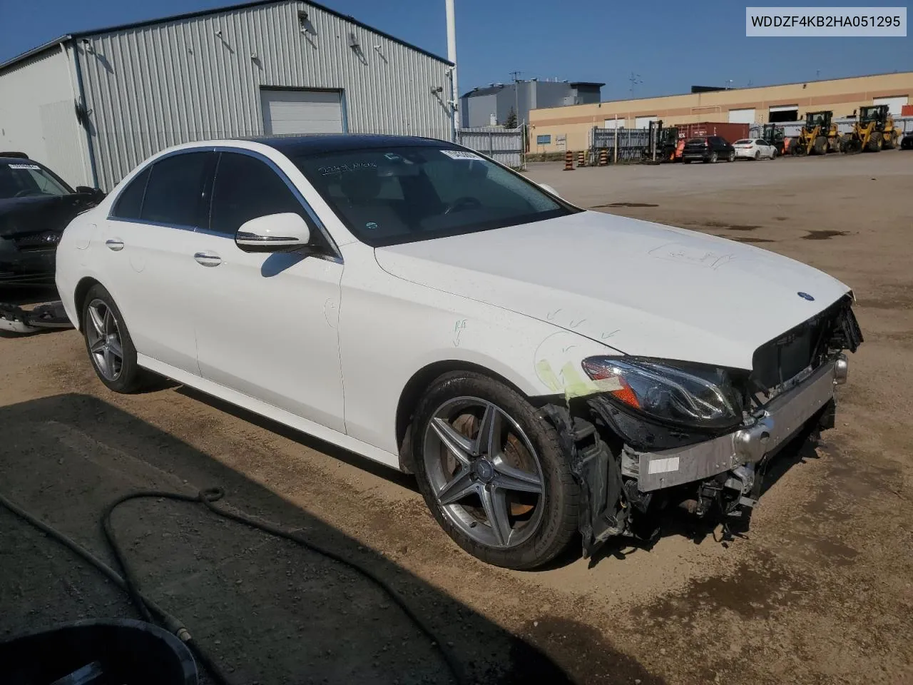 2017 Mercedes-Benz E 300 4Matic VIN: WDDZF4KB2HA051295 Lot: 70433804