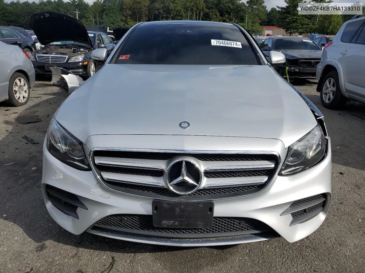 2017 Mercedes-Benz E 300 4Matic VIN: WDDZF4KB7HA139310 Lot: 70466074