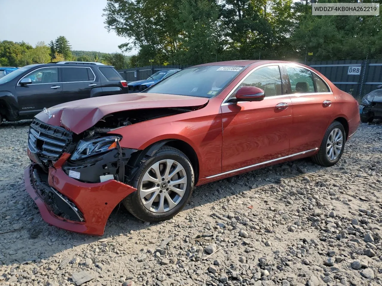 2017 Mercedes-Benz E 300 4Matic VIN: WDDZF4KB0HA262219 Lot: 71237564