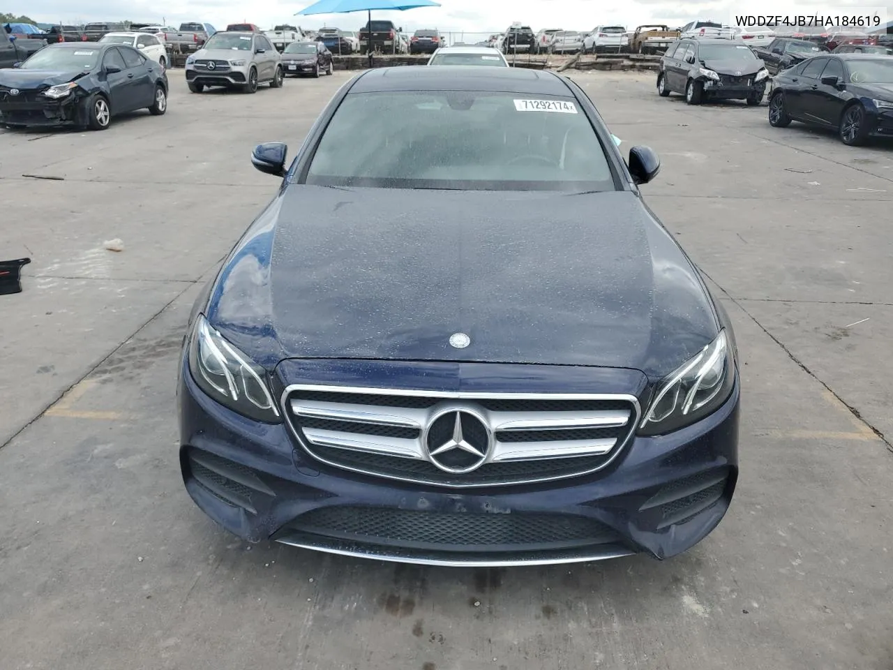 2017 Mercedes-Benz E 300 VIN: WDDZF4JB7HA184619 Lot: 71292174