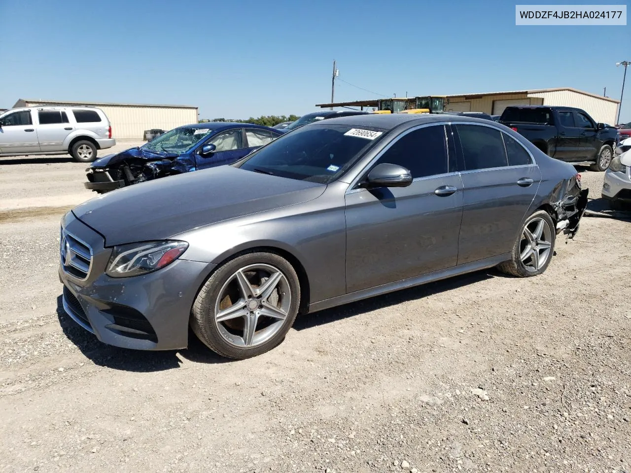 2017 Mercedes-Benz E 300 VIN: WDDZF4JB2HA024177 Lot: 72690654