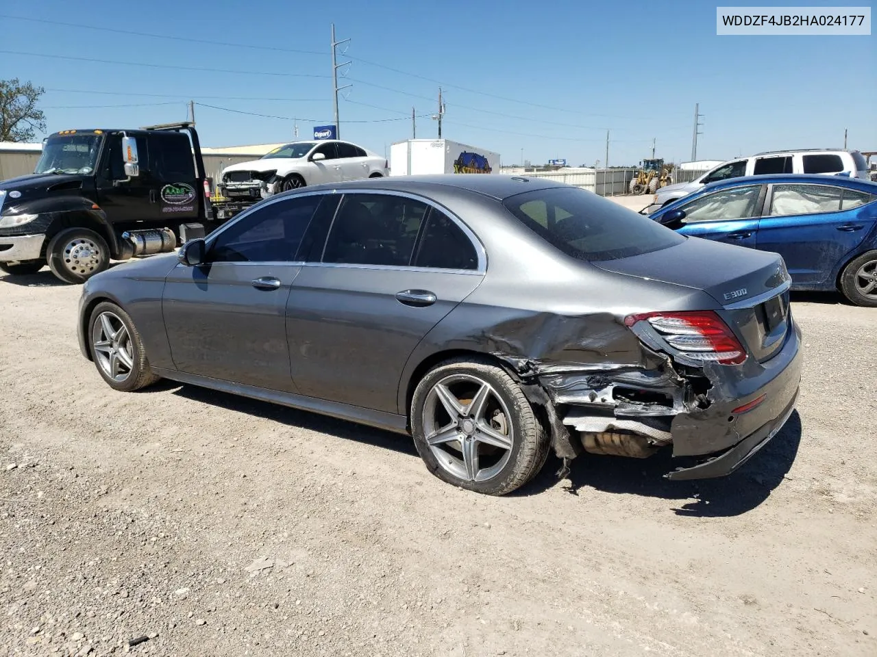 2017 Mercedes-Benz E 300 VIN: WDDZF4JB2HA024177 Lot: 72690654