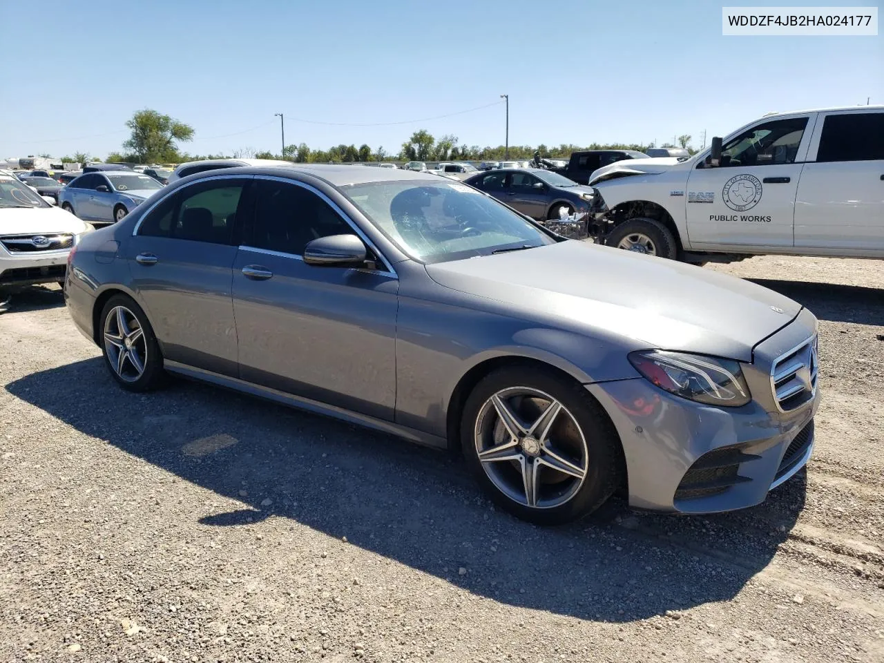 2017 Mercedes-Benz E 300 VIN: WDDZF4JB2HA024177 Lot: 72690654