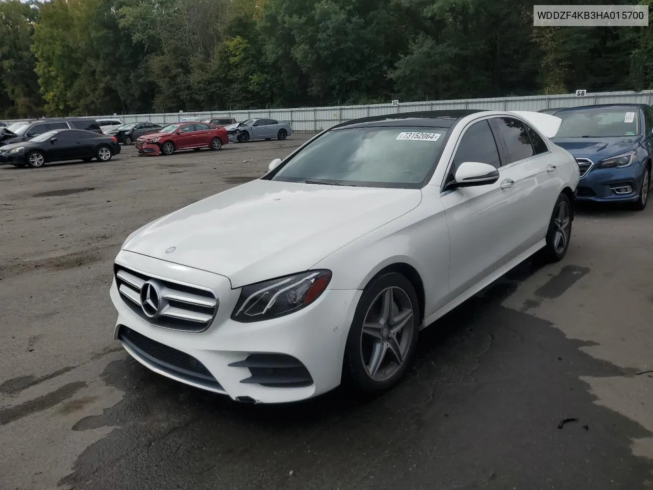 2017 Mercedes-Benz E 300 4Matic VIN: WDDZF4KB3HA015700 Lot: 73152064