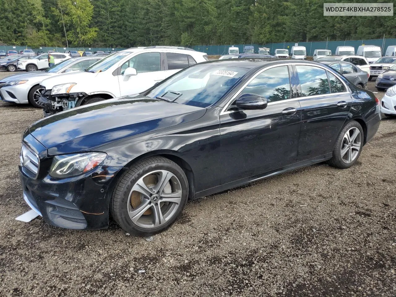 2017 Mercedes-Benz E 300 4Matic VIN: WDDZF4KBXHA278525 Lot: 73325164