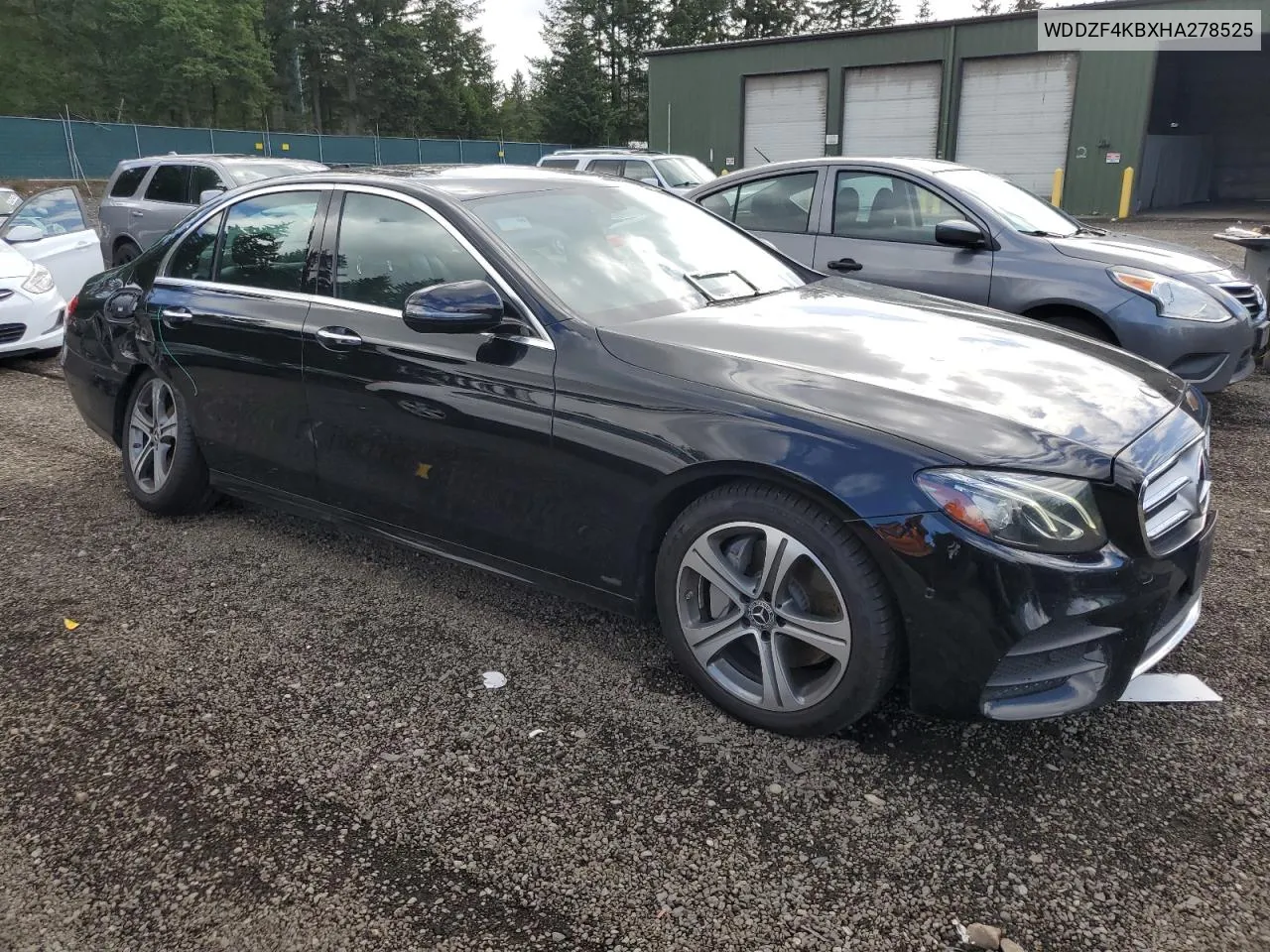 2017 Mercedes-Benz E 300 4Matic VIN: WDDZF4KBXHA278525 Lot: 73325164