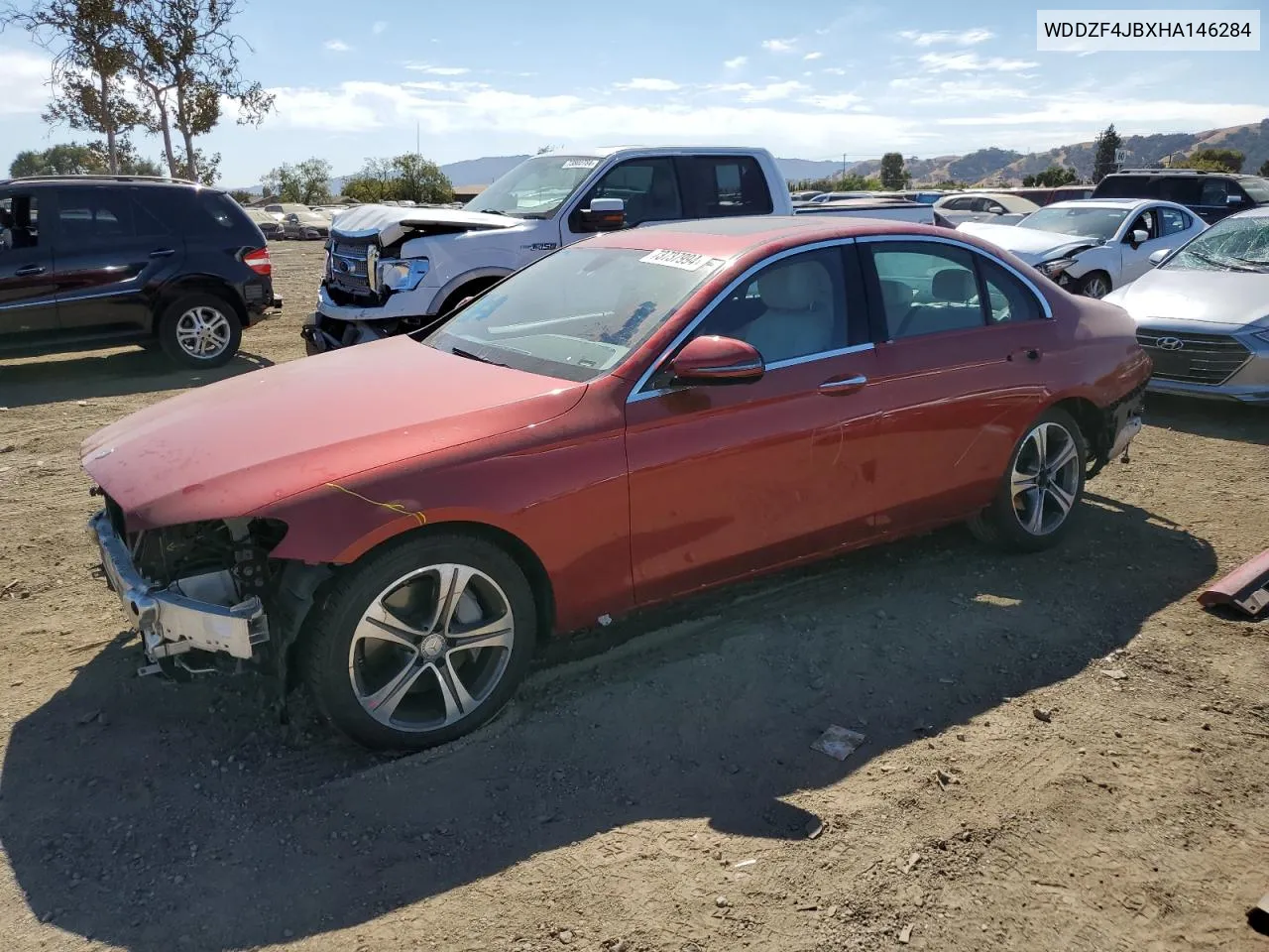 2017 Mercedes-Benz E 300 VIN: WDDZF4JBXHA146284 Lot: 73737994