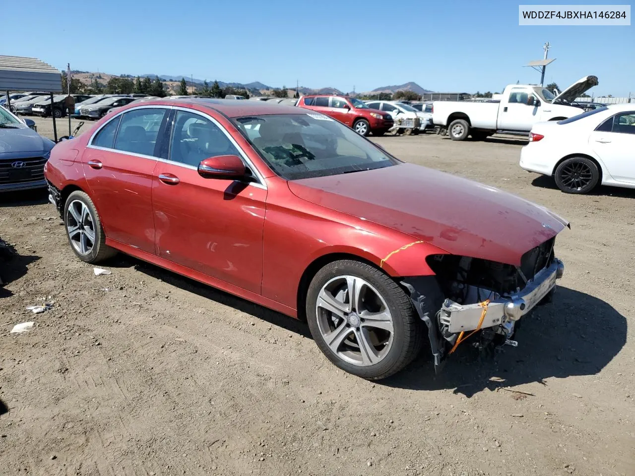 2017 Mercedes-Benz E 300 VIN: WDDZF4JBXHA146284 Lot: 73737994