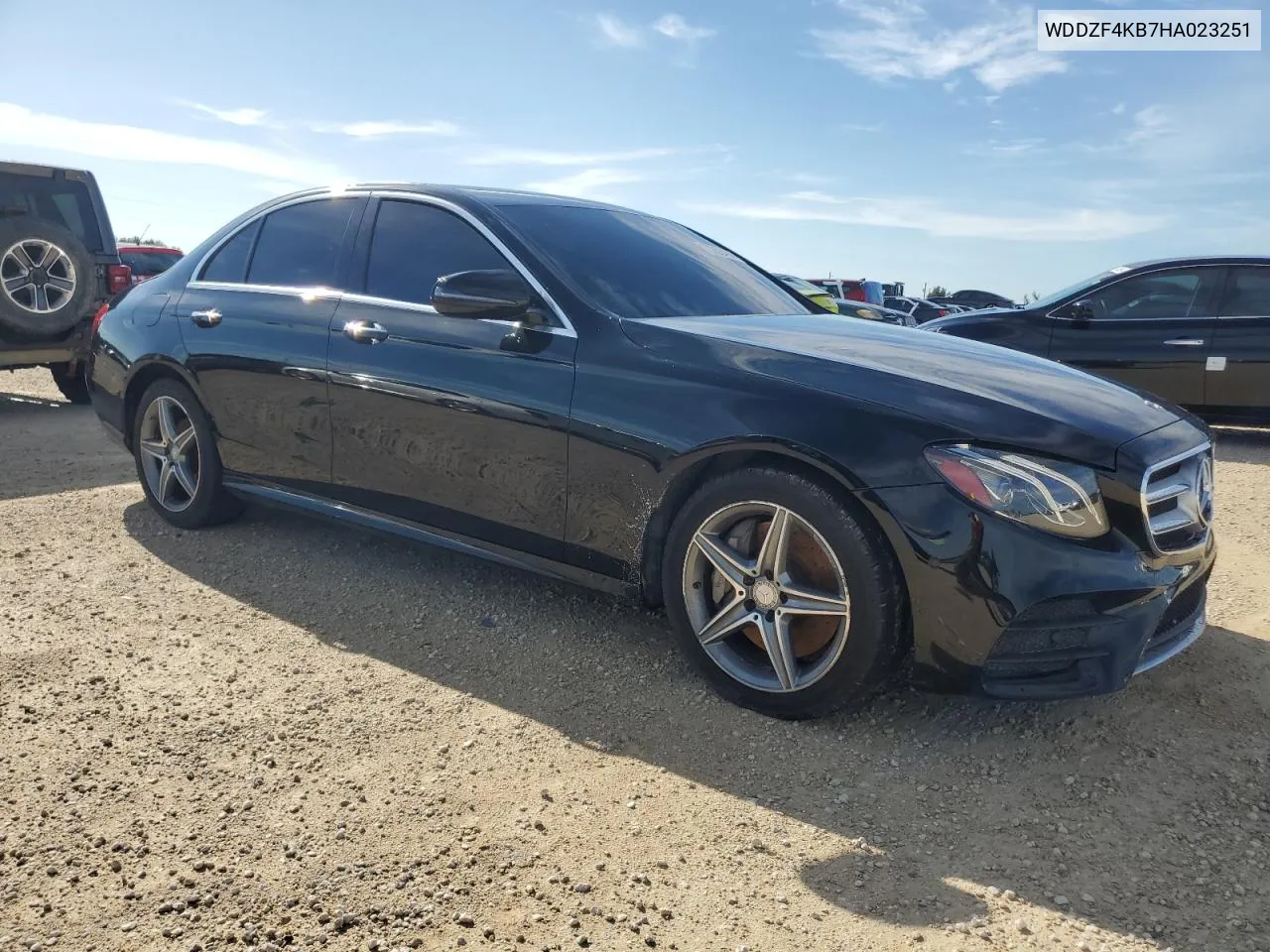 2017 Mercedes-Benz E 300 4Matic VIN: WDDZF4KB7HA023251 Lot: 73753494