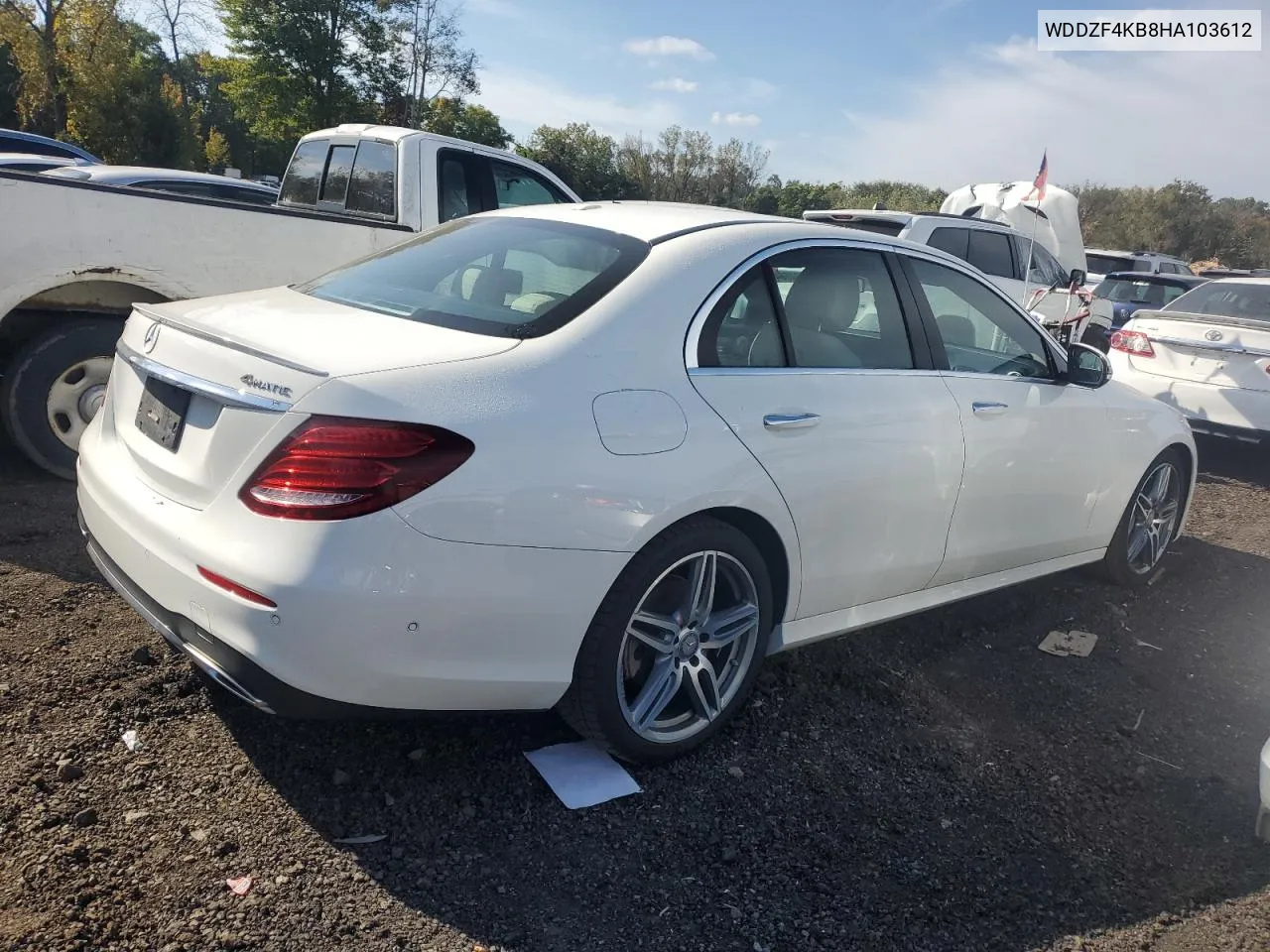 2017 Mercedes-Benz E 300 4Matic VIN: WDDZF4KB8HA103612 Lot: 73924664