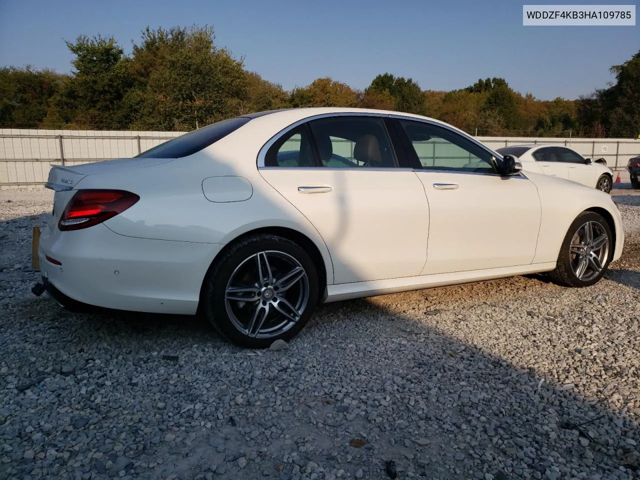 2017 Mercedes-Benz E 300 4Matic VIN: WDDZF4KB3HA109785 Lot: 74714384