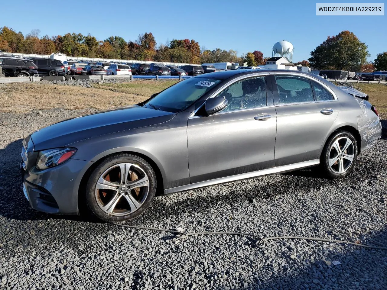 2017 Mercedes-Benz E 300 4Matic VIN: WDDZF4KB0HA229219 Lot: 75409164