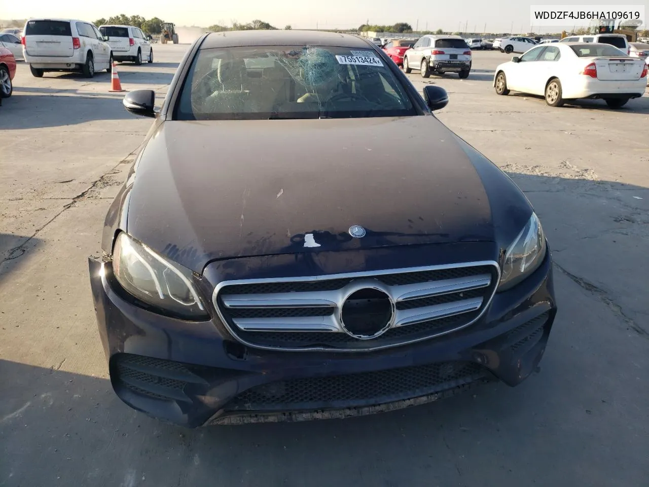 2017 Mercedes-Benz E 300 VIN: WDDZF4JB6HA109619 Lot: 75513424