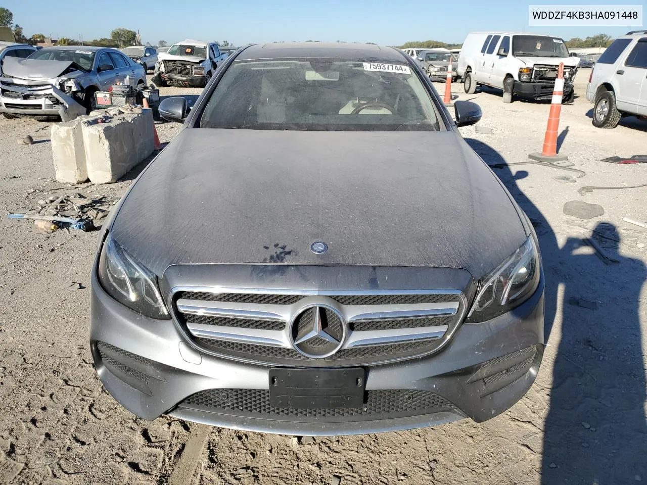 2017 Mercedes-Benz E 300 4Matic VIN: WDDZF4KB3HA091448 Lot: 75937744