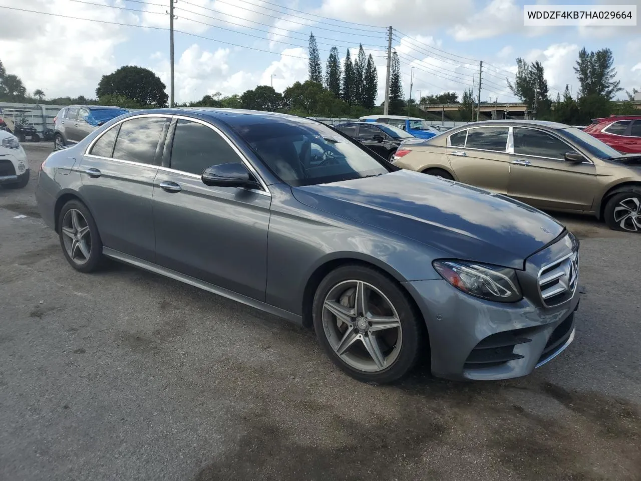 2017 Mercedes-Benz E 300 4Matic VIN: WDDZF4KB7HA029664 Lot: 77253684