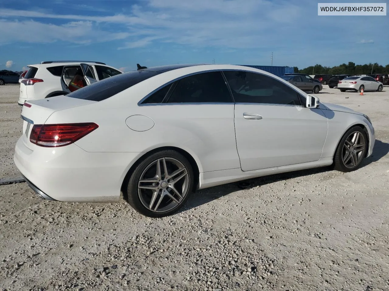 2017 Mercedes-Benz E 400 VIN: WDDKJ6FBXHF357072 Lot: 77338494