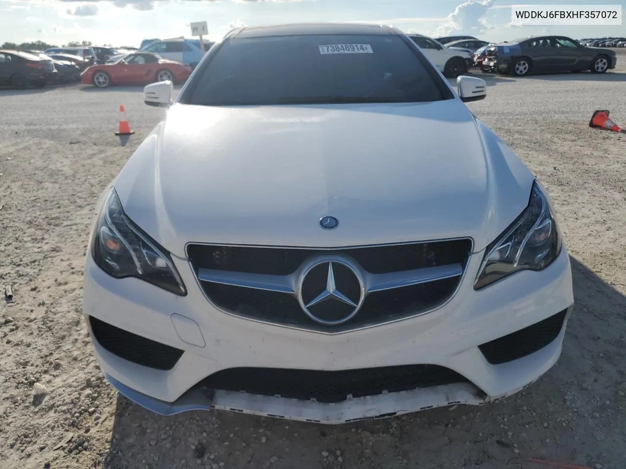 2017 Mercedes-Benz E 400 VIN: WDDKJ6FBXHF357072 Lot: 77338494