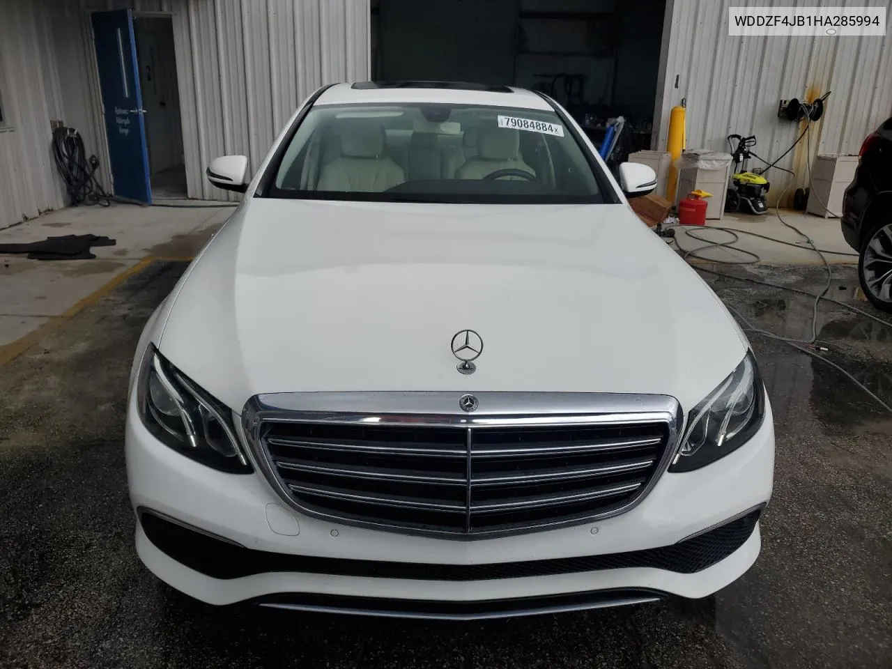 2017 Mercedes-Benz E 300 VIN: WDDZF4JB1HA285994 Lot: 79084884