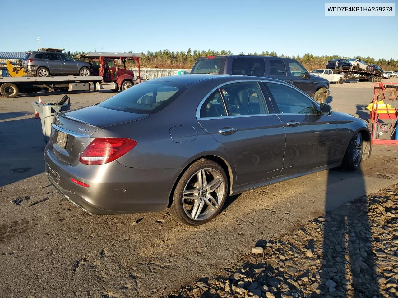 2017 Mercedes-Benz E 300 4Matic VIN: WDDZF4KB1HA259278 Lot: 79270814