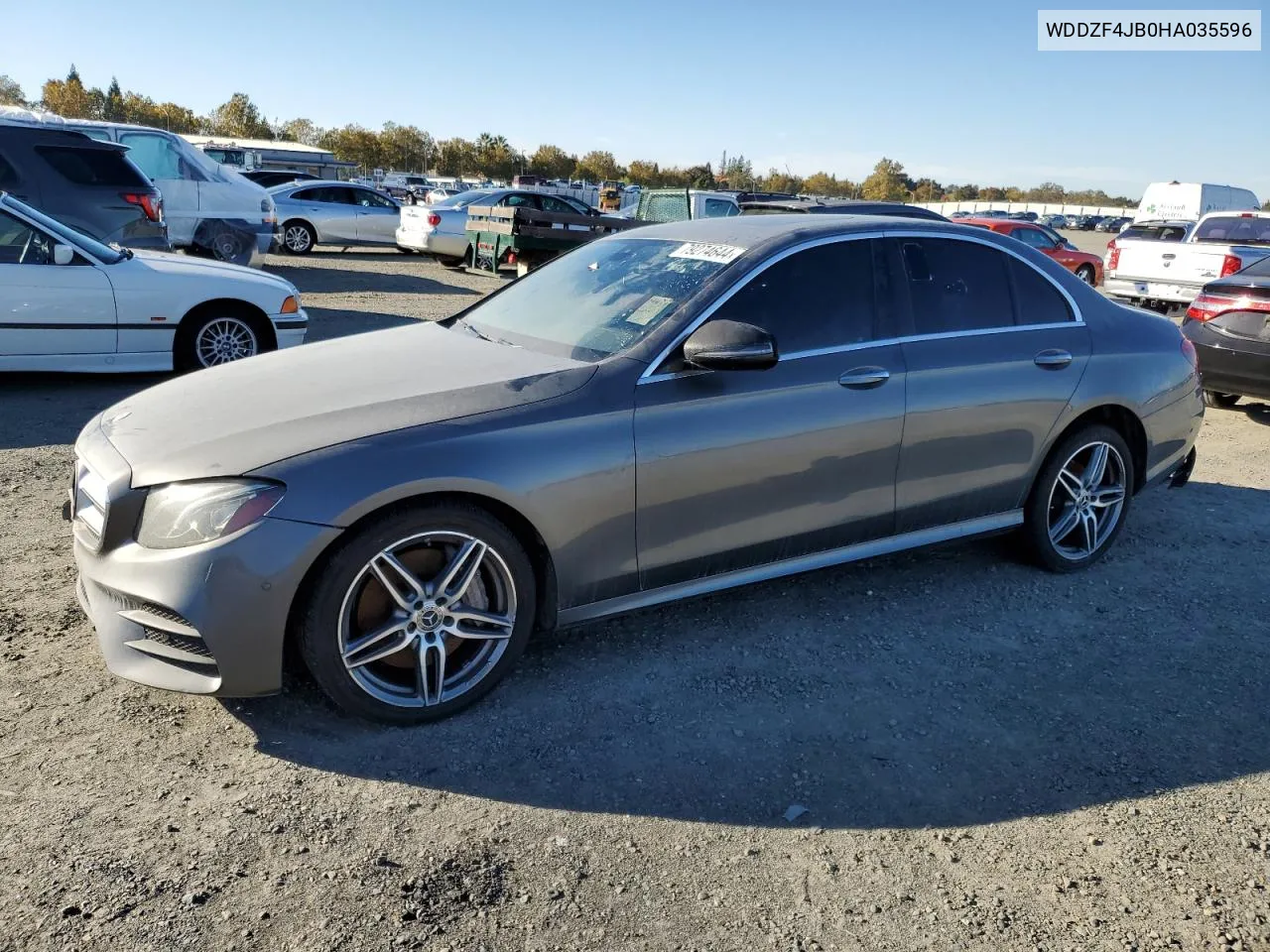 2017 Mercedes-Benz E 300 VIN: WDDZF4JB0HA035596 Lot: 79274644