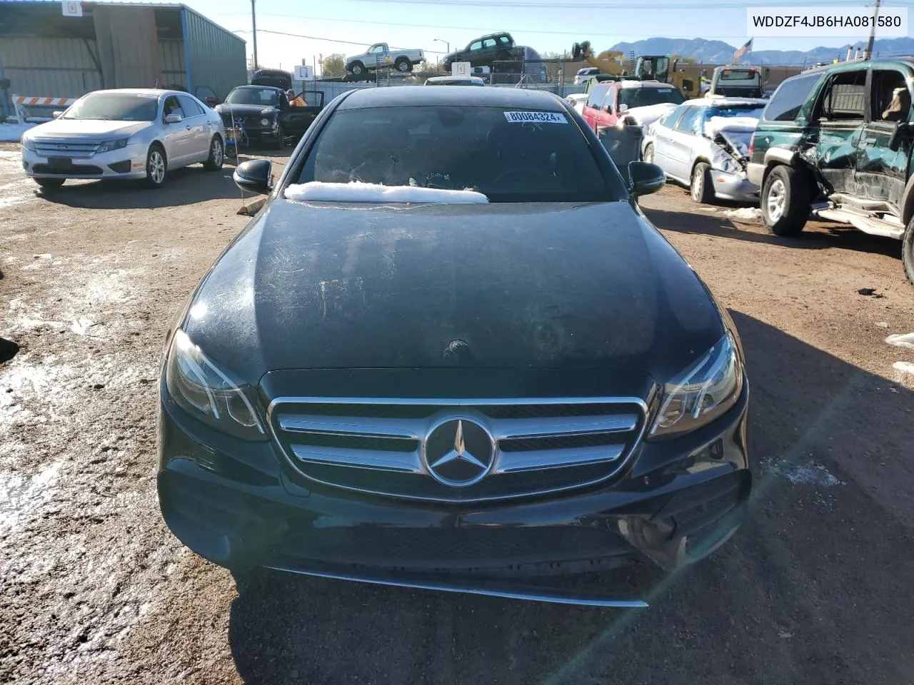 2017 Mercedes-Benz E 300 VIN: WDDZF4JB6HA081580 Lot: 80084324