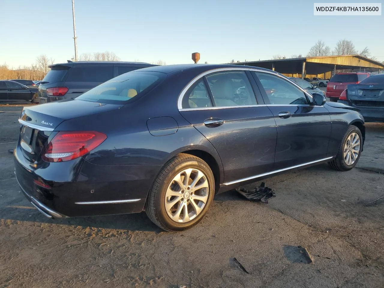 2017 Mercedes-Benz E 300 4Matic VIN: WDDZF4KB7HA135600 Lot: 80560794