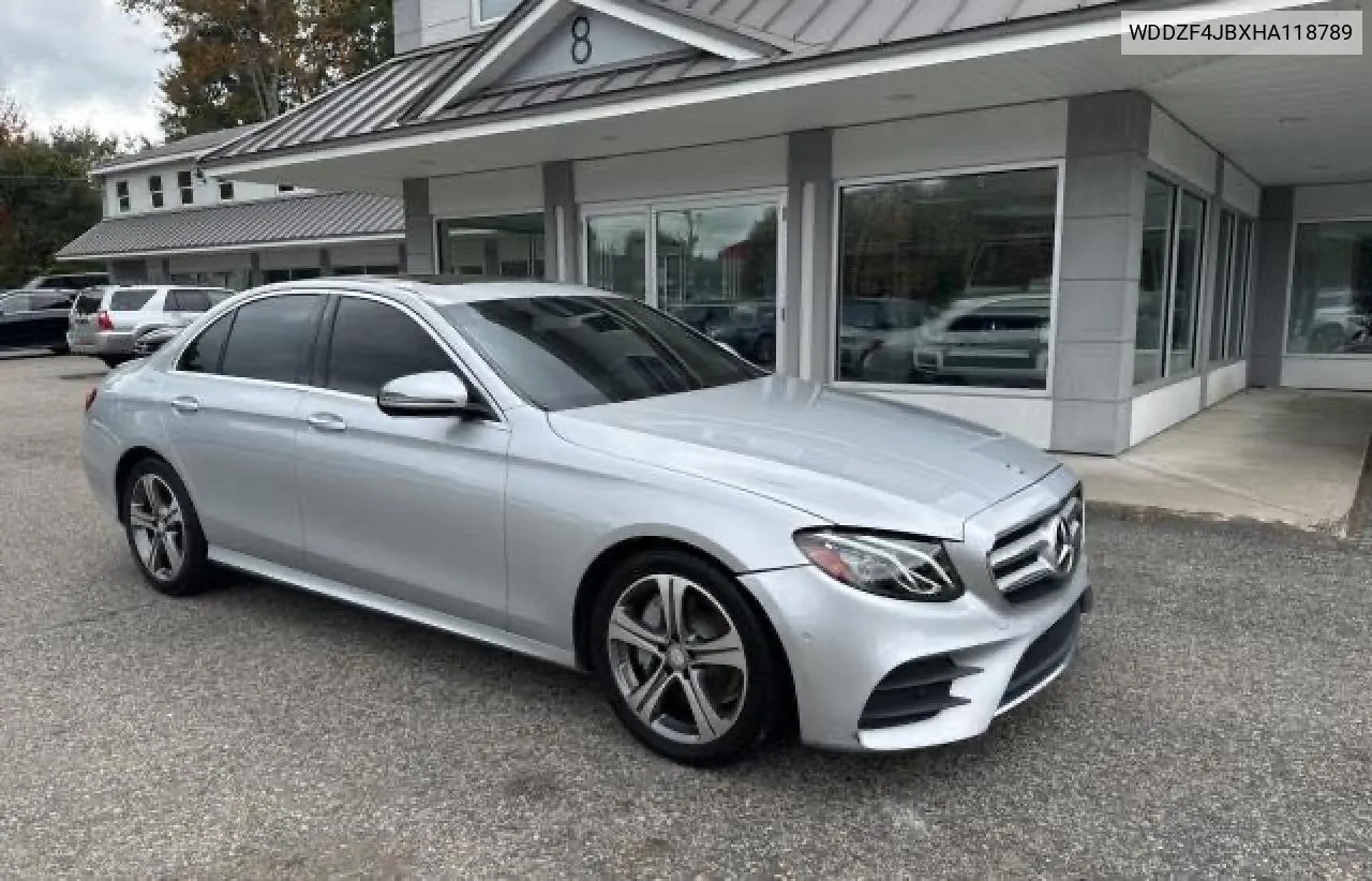 2017 Mercedes-Benz E 300 VIN: WDDZF4JBXHA118789 Lot: 80930834