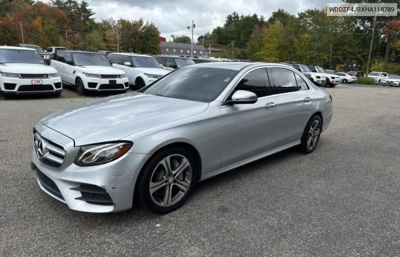 2017 Mercedes-Benz E 300 VIN: WDDZF4JBXHA118789 Lot: 80930834