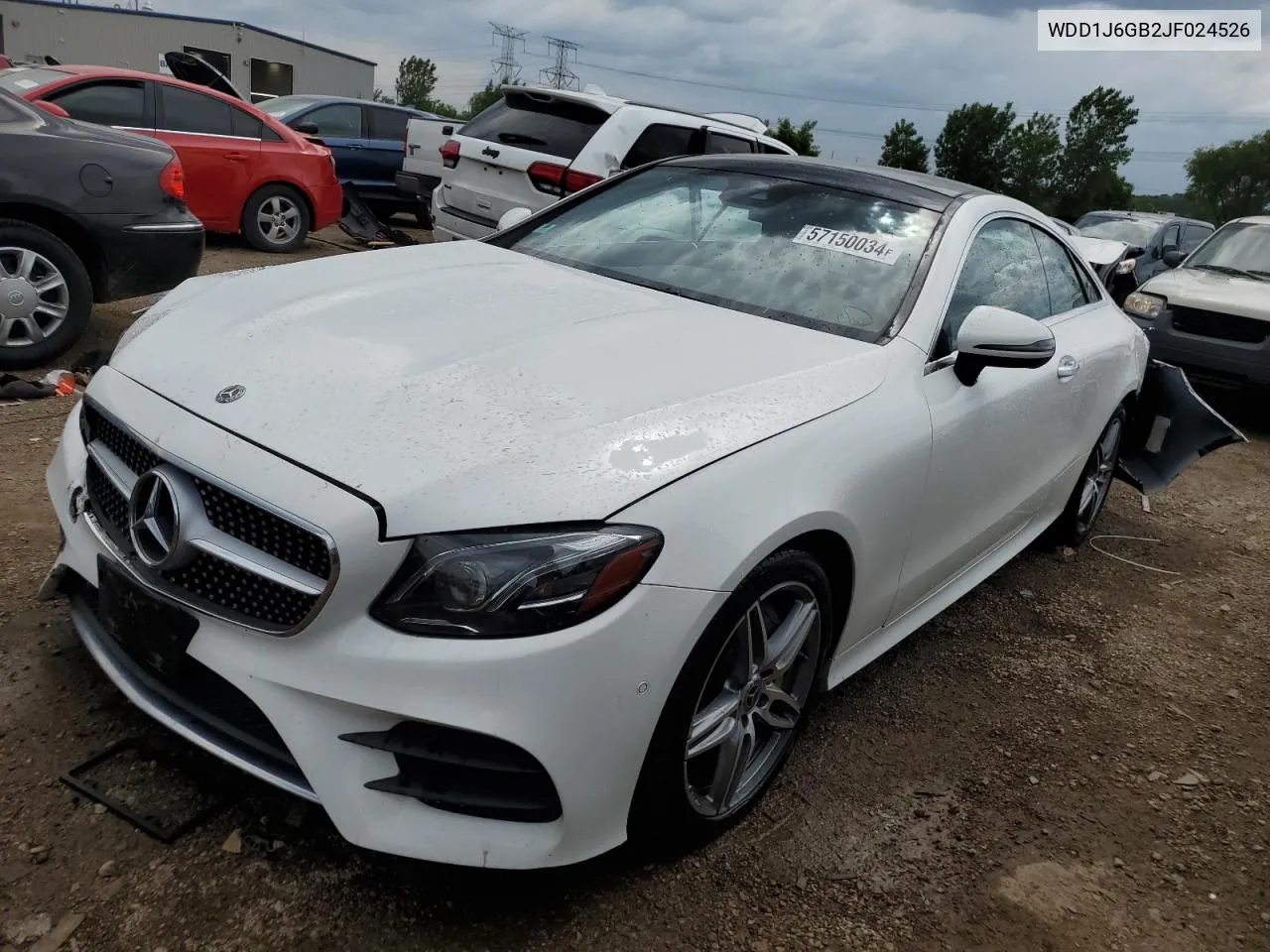 2018 Mercedes-Benz E 400 4Matic VIN: WDD1J6GB2JF024526 Lot: 57150034