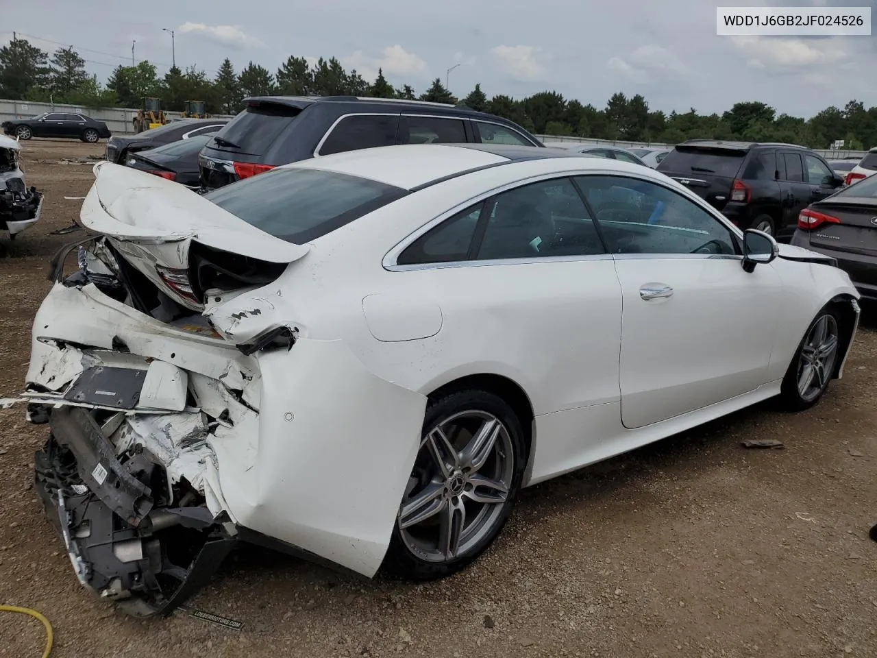 2018 Mercedes-Benz E 400 4Matic VIN: WDD1J6GB2JF024526 Lot: 57150034