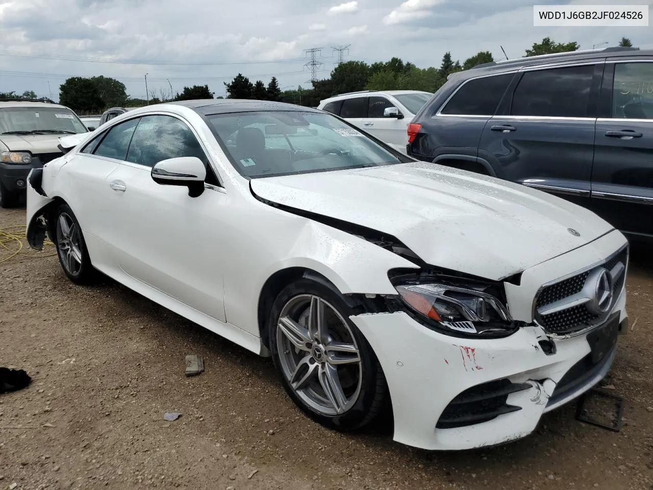 2018 Mercedes-Benz E 400 4Matic VIN: WDD1J6GB2JF024526 Lot: 57150034