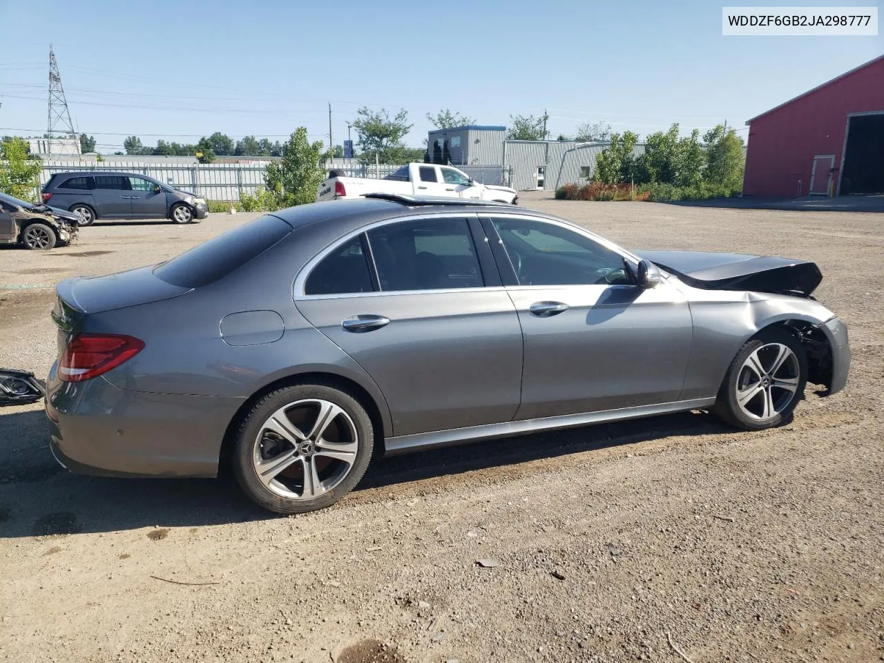 2018 Mercedes-Benz E 400 4Matic VIN: WDDZF6GB2JA298777 Lot: 58633854