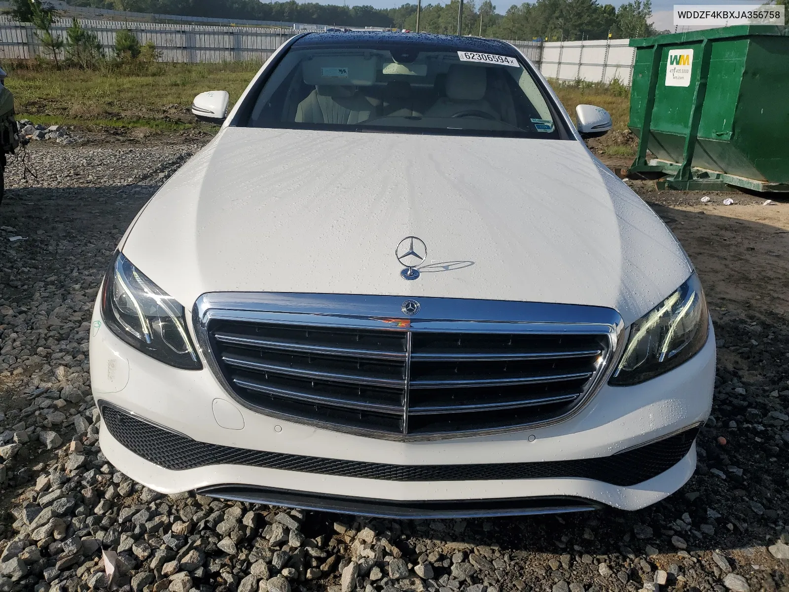 2018 Mercedes-Benz E 300 4Matic VIN: WDDZF4KBXJA356758 Lot: 62306594