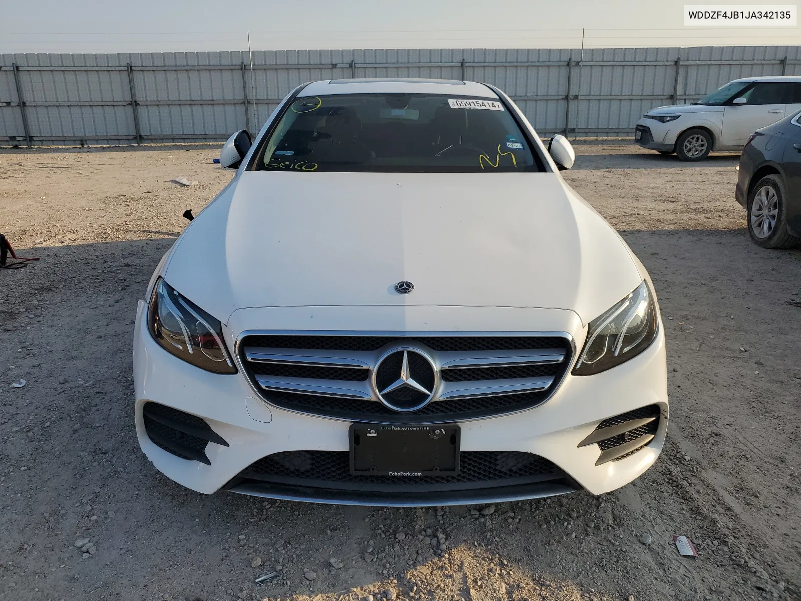 2018 Mercedes-Benz E 300 VIN: WDDZF4JB1JA342135 Lot: 65915414