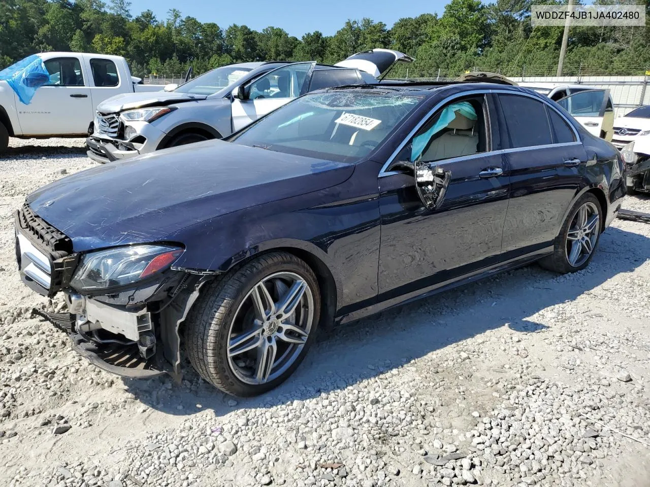 2018 Mercedes-Benz E 300 VIN: WDDZF4JB1JA402480 Lot: 67182854