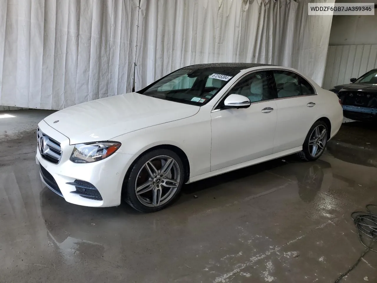 2018 Mercedes-Benz E 400 4Matic VIN: WDDZF6GB7JA359346 Lot: 67245384