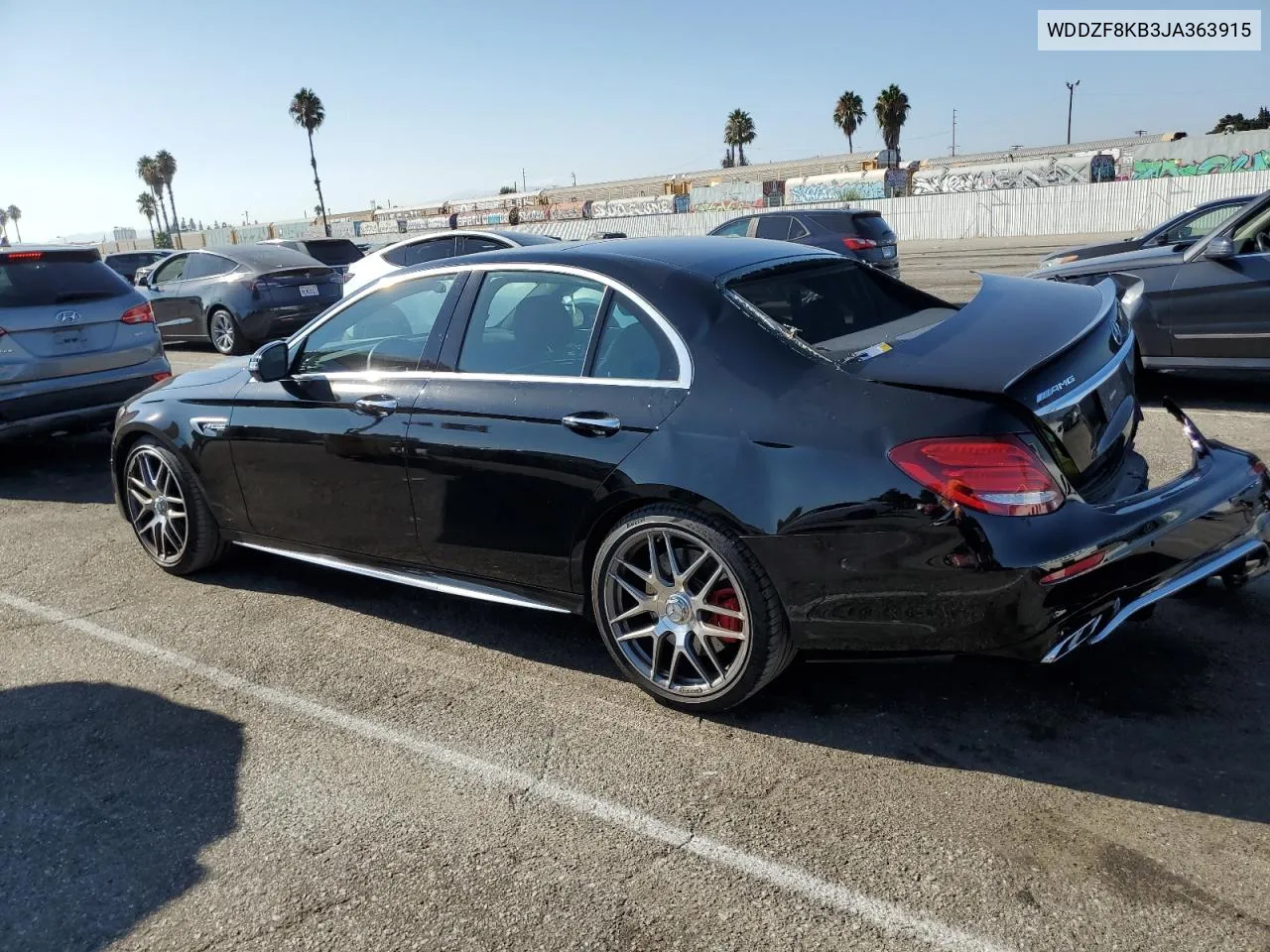 2018 Mercedes-Benz E 63 Amg-S VIN: WDDZF8KB3JA363915 Lot: 69829654