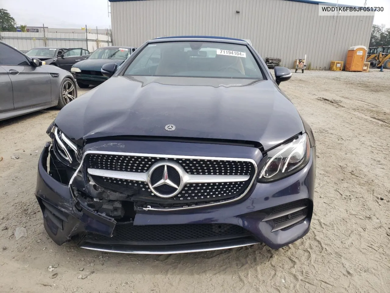 2018 Mercedes-Benz E 400 VIN: WDD1K6FB6JF051730 Lot: 71194104