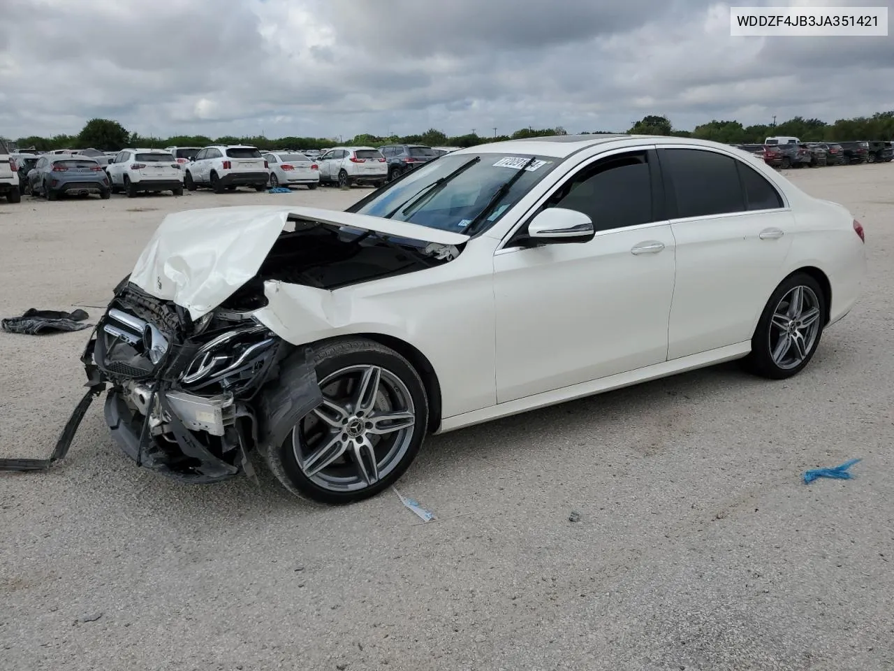 2018 Mercedes-Benz E 300 VIN: WDDZF4JB3JA351421 Lot: 72091834