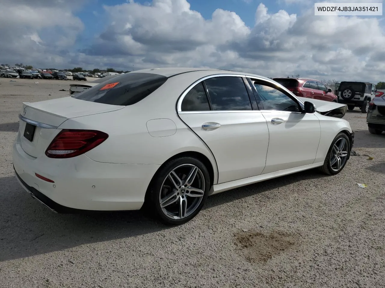 2018 Mercedes-Benz E 300 VIN: WDDZF4JB3JA351421 Lot: 72091834