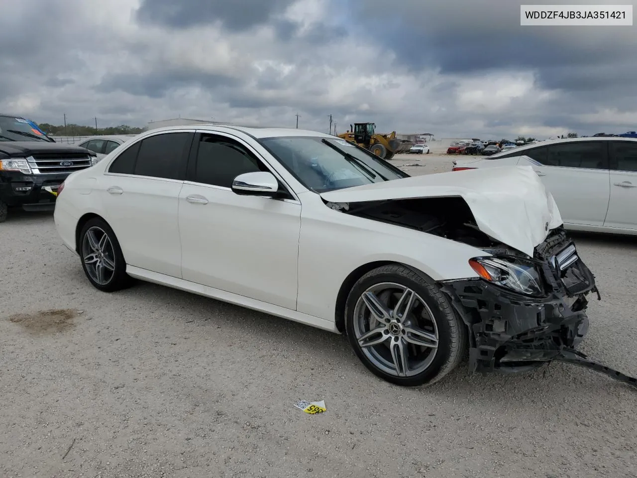 2018 Mercedes-Benz E 300 VIN: WDDZF4JB3JA351421 Lot: 72091834