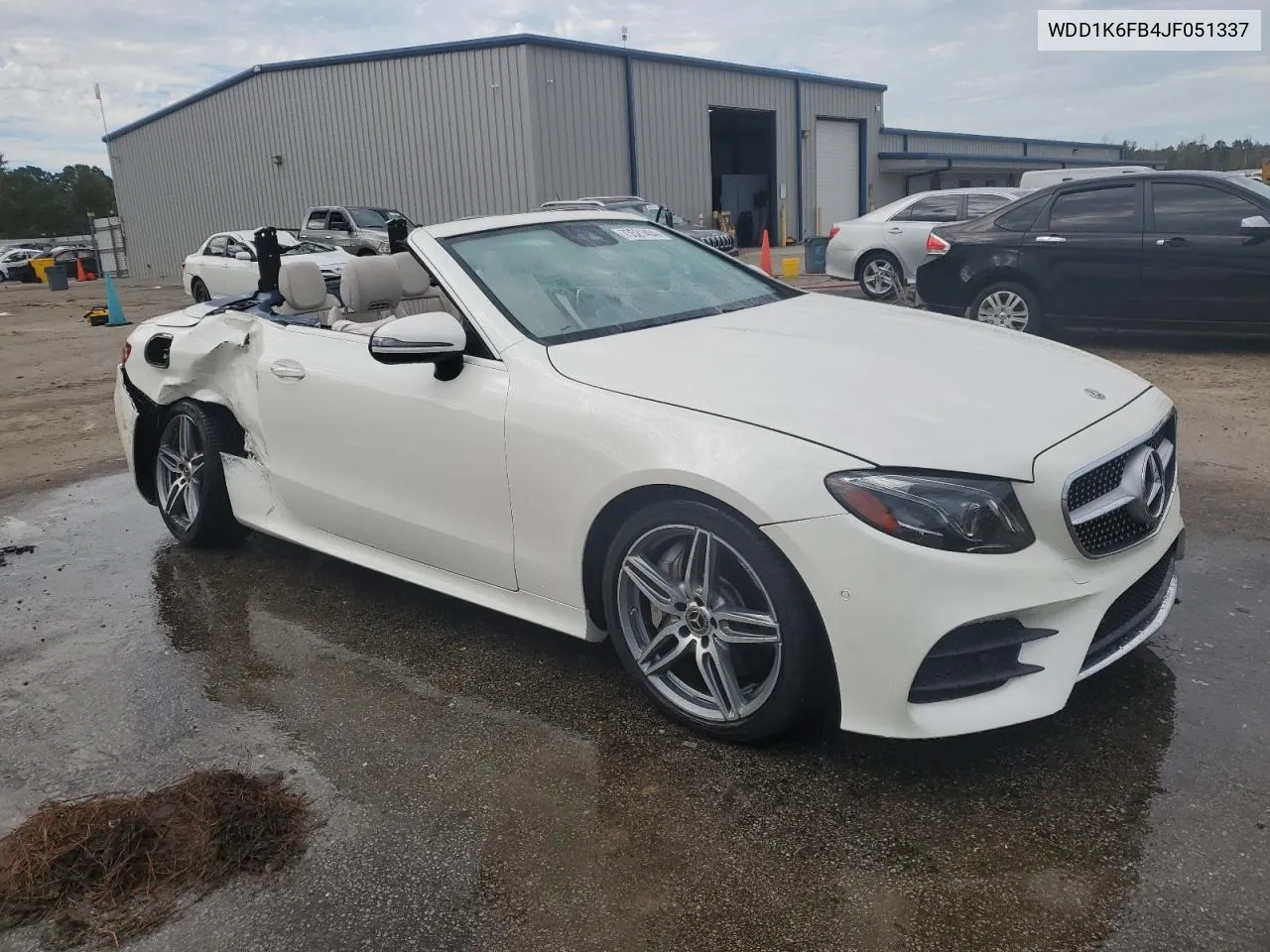 2018 Mercedes-Benz E 400 VIN: WDD1K6FB4JF051337 Lot: 73521454