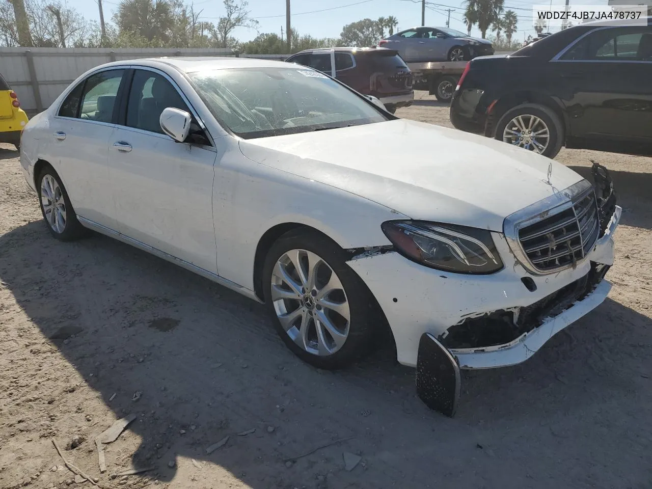 2018 Mercedes-Benz E 300 VIN: WDDZF4JB7JA478737 Lot: 74243564