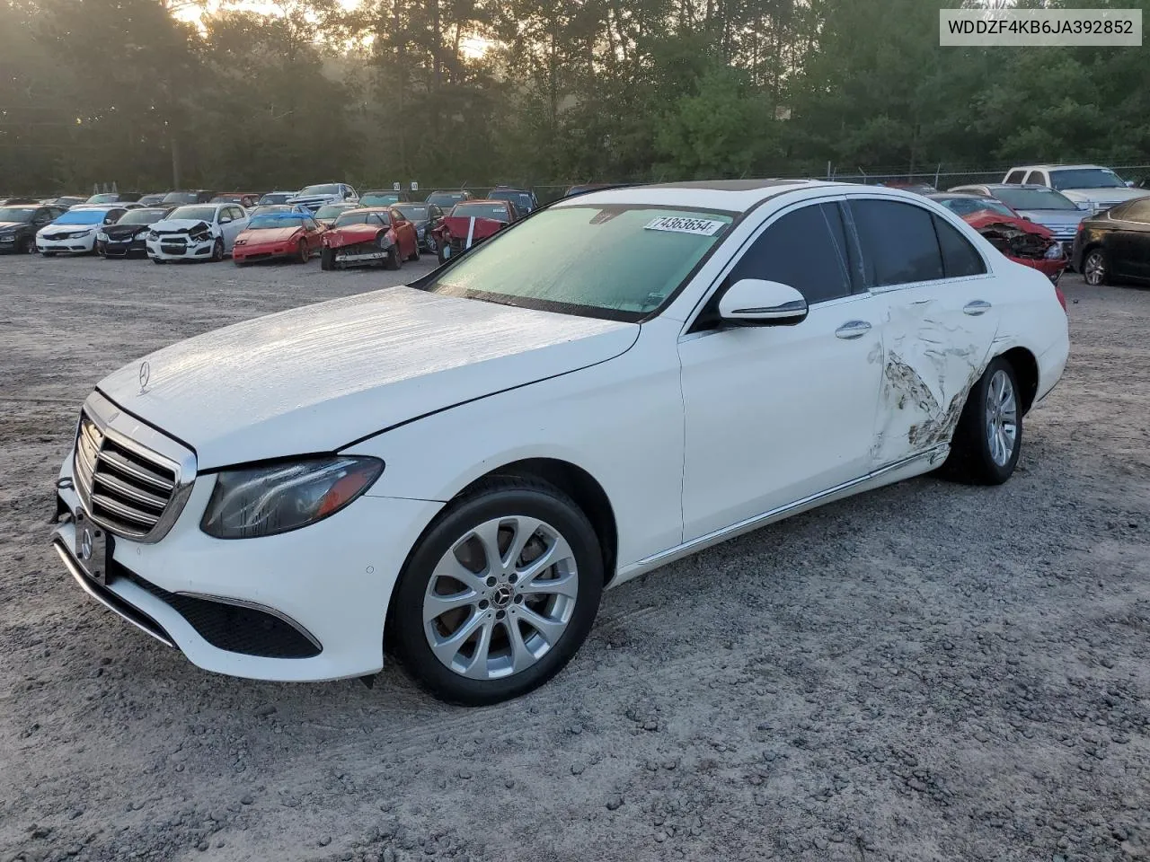 2018 Mercedes-Benz E 300 4Matic VIN: WDDZF4KB6JA392852 Lot: 74363654