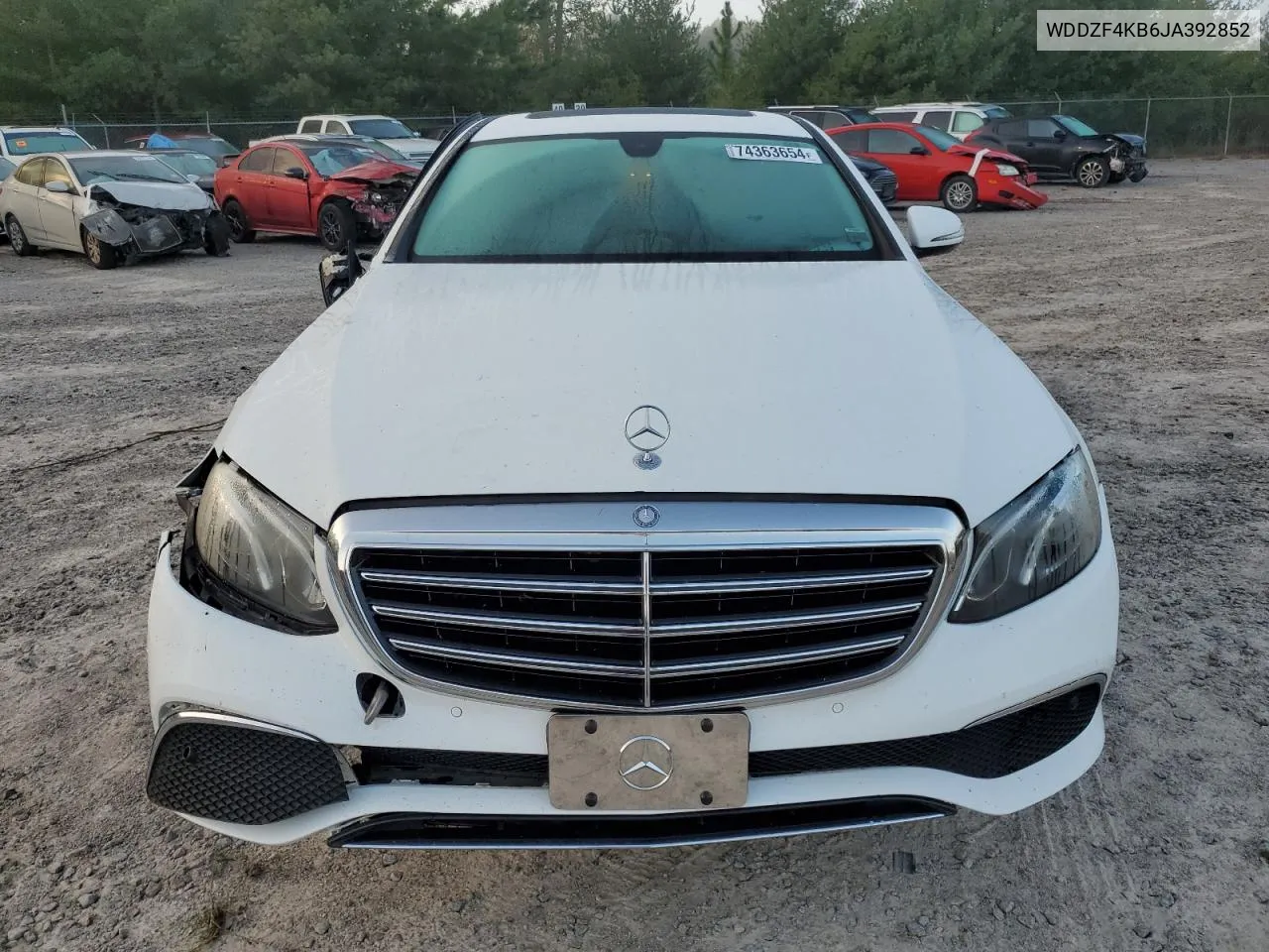 2018 Mercedes-Benz E 300 4Matic VIN: WDDZF4KB6JA392852 Lot: 74363654