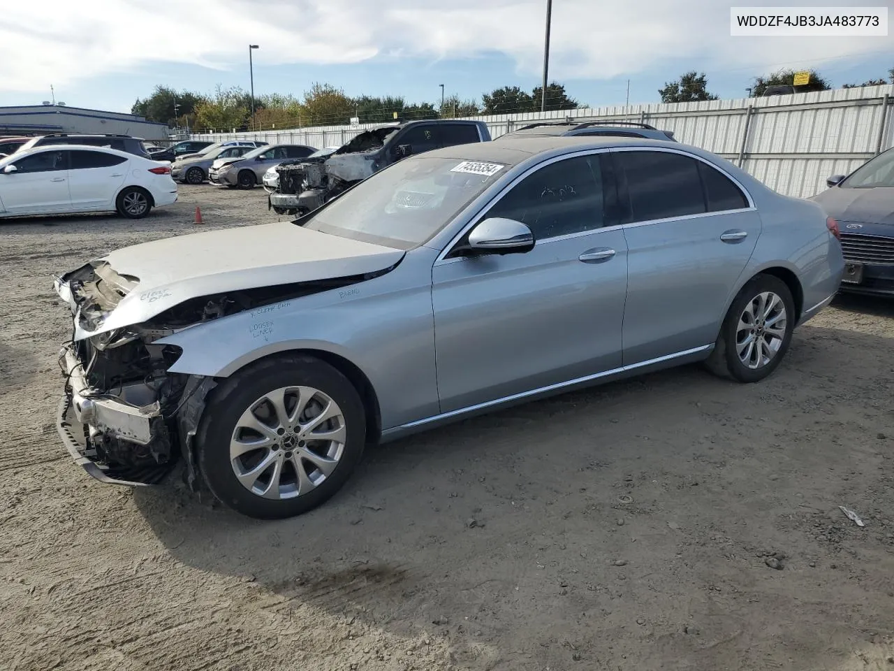 2018 Mercedes-Benz E 300 VIN: WDDZF4JB3JA483773 Lot: 74535354