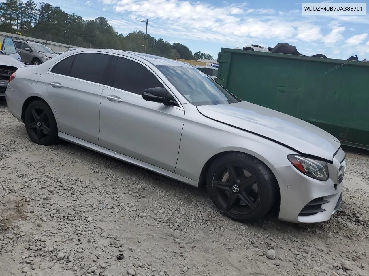 2018 Mercedes-Benz E 300 VIN: WDDZF4JB7JA388701 Lot: 74638024