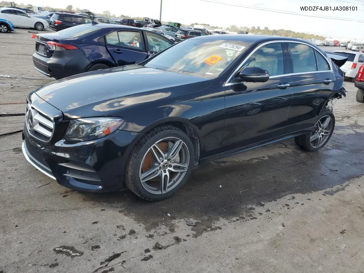 2018 Mercedes-Benz E 300 VIN: WDDZF4JB1JA308101 Lot: 74775294