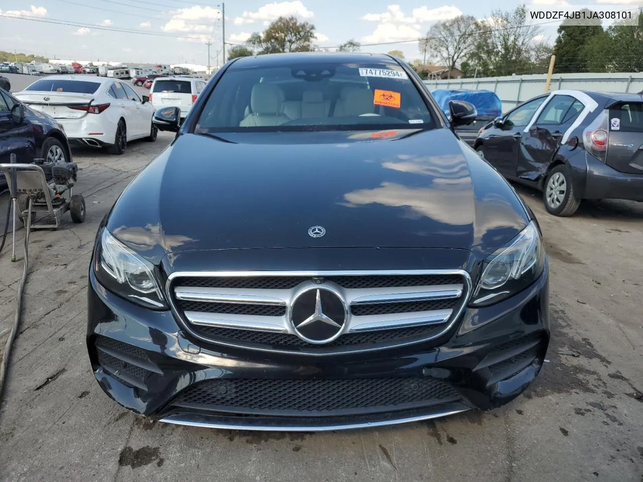 2018 Mercedes-Benz E 300 VIN: WDDZF4JB1JA308101 Lot: 74775294